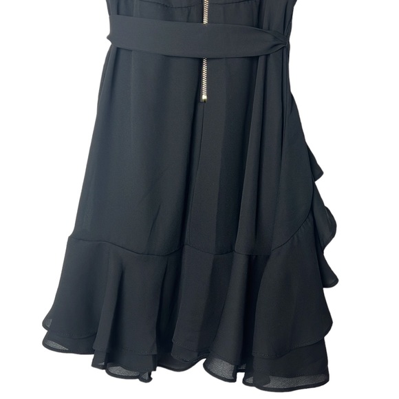 GB Girls Formal Black Ruffle Dress Size 14 - Picture 6 of 13